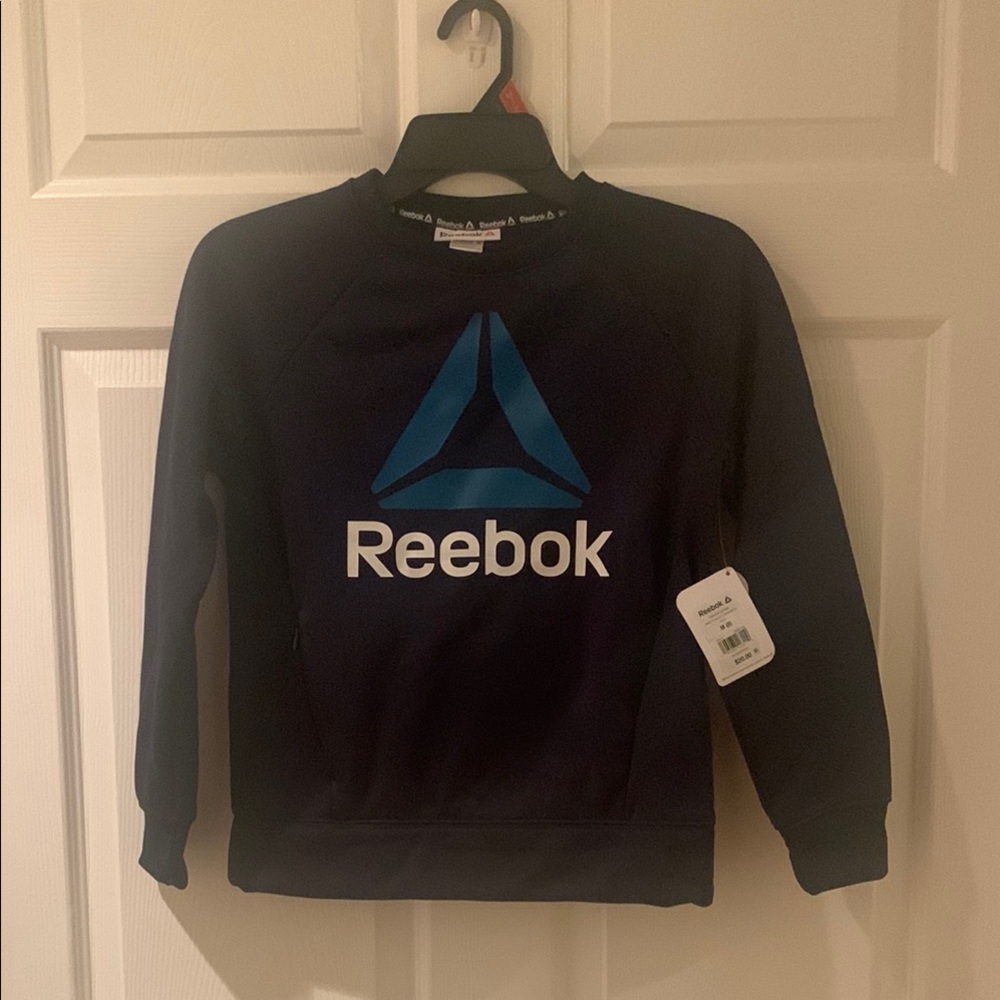 Reebok Kids Navy Blue Logo Sweatshirt